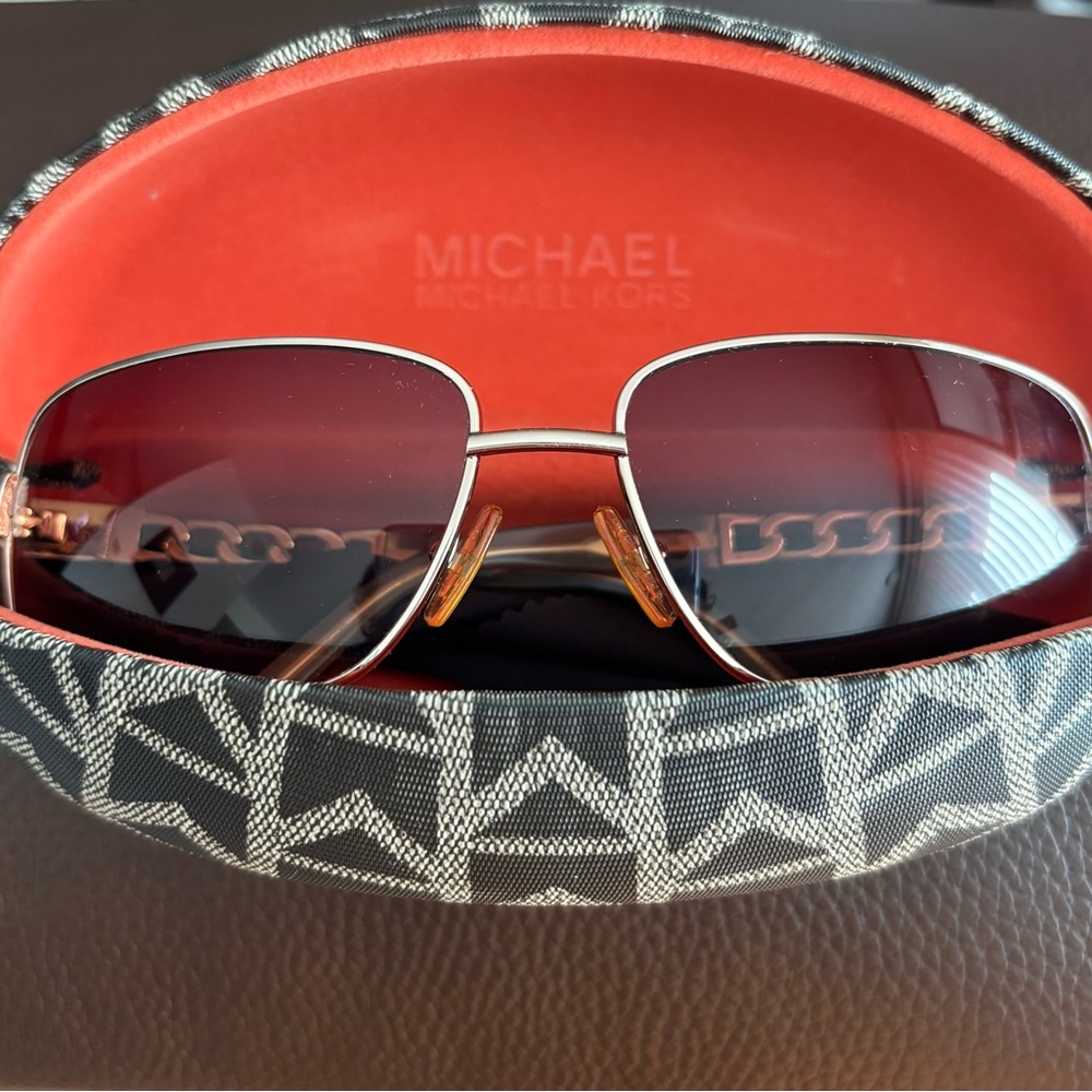 Michael Kors Sunglasses with Chain Detail